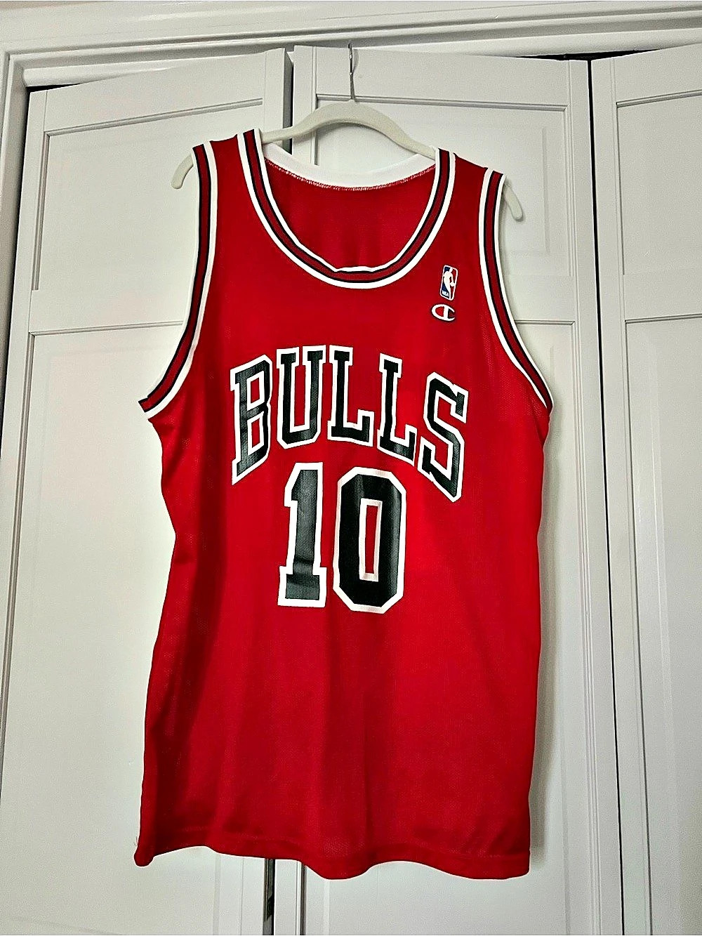 Champion Vintage Chicago Bulls B.J. Armstrong #10 Champion Jersey Red & Black